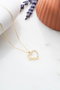 Heliophilia Silver Collar de Plata de Ley 925 con Baño de Oro y Circón